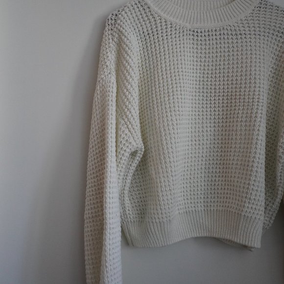 White Crop Top sweater H&M - Picture 8 of 9